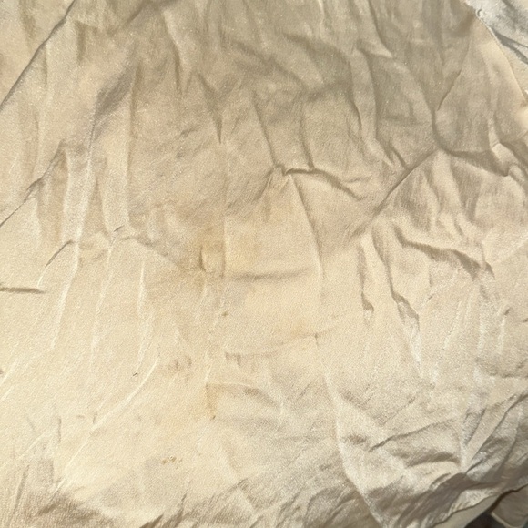 Vintage Elegant Cream open front maxi Dress with Lace Details size small - Picture 8 of 12